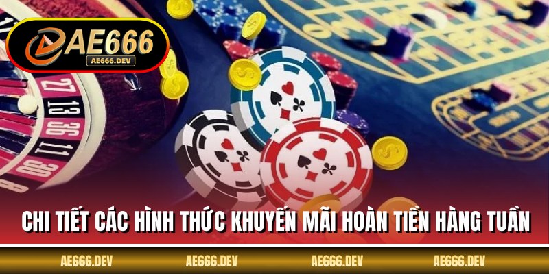 Chi tiết các hình thức khuyến mãi hoàn tiền hàng tuần