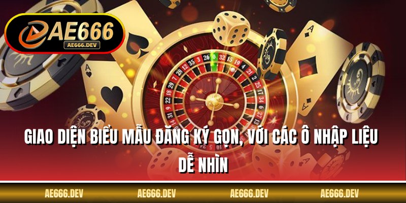 Giao diện biểu mẫu đăng ký gọn, với các ô nhập liệu dễ nhìn